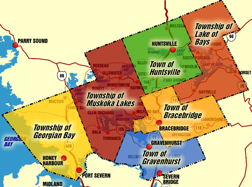 Muskoka Area Map